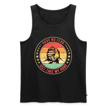 Armdrücken Armwrestling Have No Fear - Männer Premium Bio Tank Top - Schwarz - Vorne - Michal (187cm)