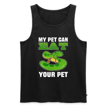 Mon animal peut manger votre animal de compagnie Reptile Propriétaire Snake - Débardeur bio Premium Homme - noir - Devant - Michal (187cm)