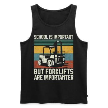 Certified Forklift Truck Operator - Männer Premium Bio Tank Top - Schwarz - Vorne - Michal (187cm)