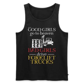 Certified Forklift Truck Operator - Männer Premium Bio Tank Top - Schwarz - Vorne - Michal (187cm)