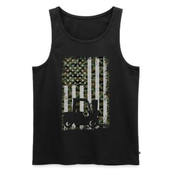 Certified Forklift Truck Operator - Männer Premium Bio Tank Top - Schwarz - Vorne - Michal (187cm)