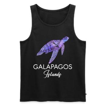 Galapagos Islands Sea Turtle National Park E - Men's Premium Organic Tank Top - black - Front - Michal (187cm)
