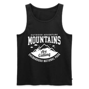 Mountains Shenandoah National Park Souvenir Virginia Wa - Men's Premium Organic Tank Top - black - Front - AI Model Male 178 light (178cm)