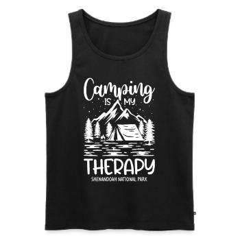 Camping Shenandoah National Park Souvenir Virginie - Débardeur bio Premium Homme - noir - Devant - Michal (187cm)