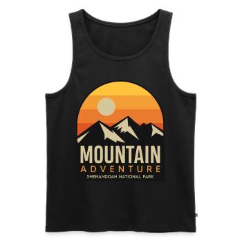 Promenade dans la nature Parc national de Shenandoah Souvenir Vi - Débardeur bio Premium Homme - noir - Devant - Michal (187cm)