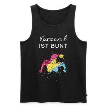 Carnival Carnival Confetti Pansexual Pansexual - Men's Premium Organic Tank Top - black - Front - AI Model Male 178 light (178cm)
