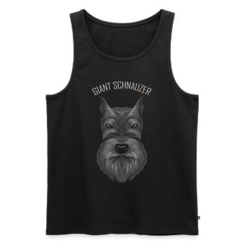 Dog Lover - I Love My Giant Schnauzer - Männer Premium Bio Tank Top - Schwarz - Vorne - Michal (187cm)