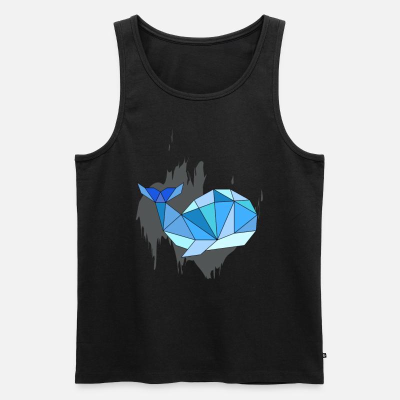 Wal - Männer Premium Bio Tank Top - Schwarz