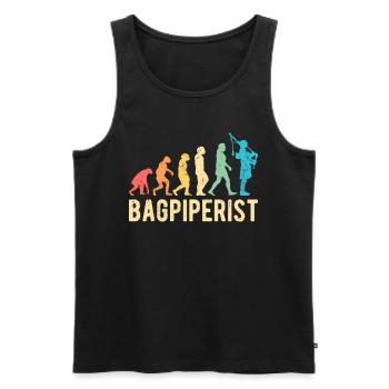 Bagpiperist Bagpipers Bagpipers - Men's Premium Organic Tank Top - black - Front - Michal (187cm)