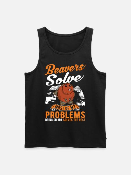 Beaver Gift Beaver Dam - Débardeur bio Premium Homme - noir