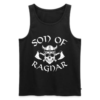 Viking Ragnar Odin Valhalla Warriors Mythologie - Débardeur bio Premium Homme - noir - Devant - Michal (187cm)