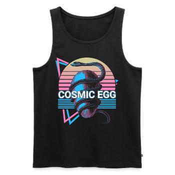 Symbol of cosmic egg production World Egg R - Men's Premium Organic Tank Top - black - Front - Michal (187cm)