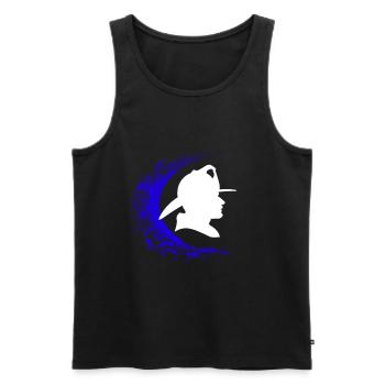 Fireman - Men's Premium Organic Tank Top - black - Front - Michal (187cm)