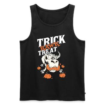 Squelette T-Rex Halloween Creepy Dino Horror Din - Débardeur bio Premium Homme - noir - Devant - Michal (187cm)