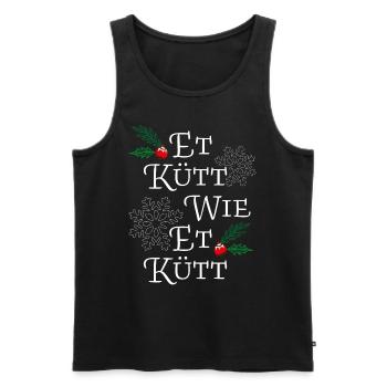 Et Kütt Wie Et Kütt Kölsch Kölner Karneval Köln - Männer Premium Bio Tank Top - Schwarz - Vorne - Michal (187cm)