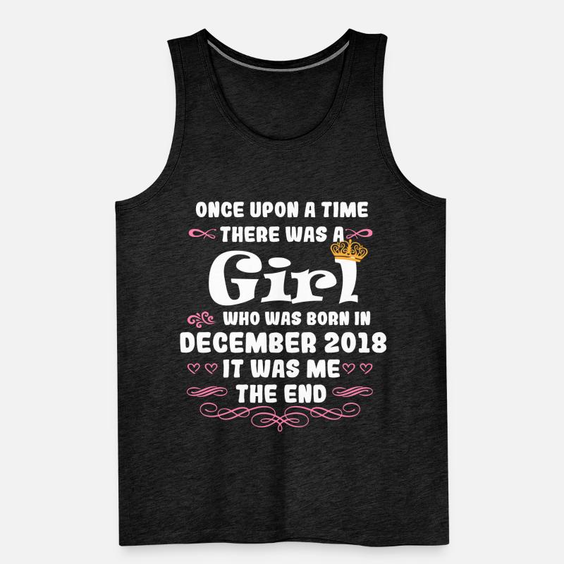Es war einmal ein Mädchen. Dezember 2018 Geburtsta Männer Premium Bio Tank Top