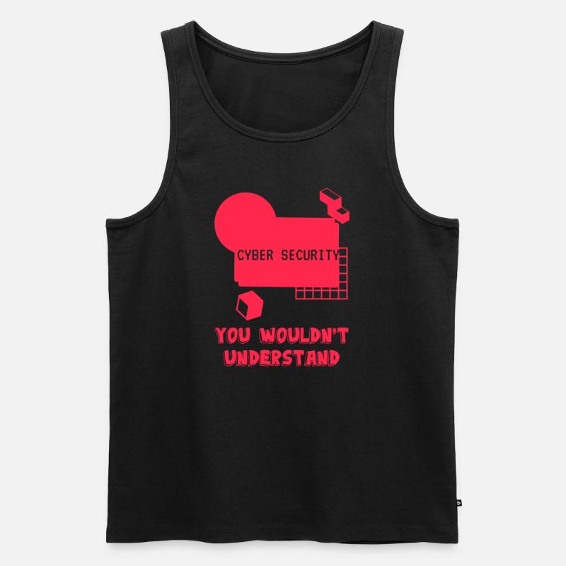 Cybersecurity - IT Security Computer Scientist - Men's Premium Organic Tank Top - black