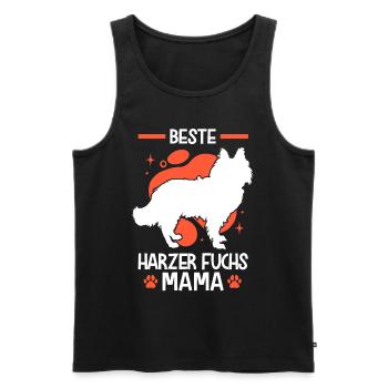 Beste Harzer Fuchs Mama Hütehund - Männer Premium Bio Tank Top - Schwarz - Vorne - Michal (187cm)