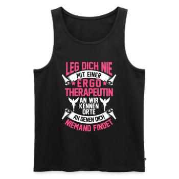 Ergotherapeutin kennen Orte Ergotherapie - Männer Premium Bio Tank Top - Schwarz - Vorne - AI Model Male 178 light (178cm)