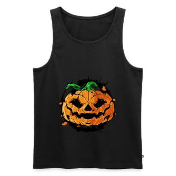 Halloween - Männer Premium Bio Tank Top - Schwarz - Vorne - Michal (187cm)