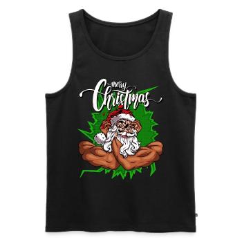 Merry Christmas Merry Christmas - Männer Premium Bio Tank Top - Schwarz - Vorne - Michal (187cm)
