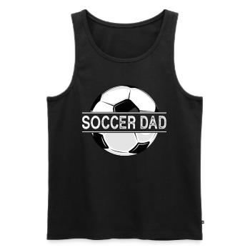 Soccer Dad - Männer Premium Bio Tank Top - Schwarz - Vorne - Michal (187cm)