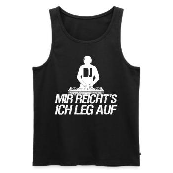 DJ Auftritt Auflegen - Männer Premium Bio Tank Top - Schwarz - Vorne - Michal (187cm)