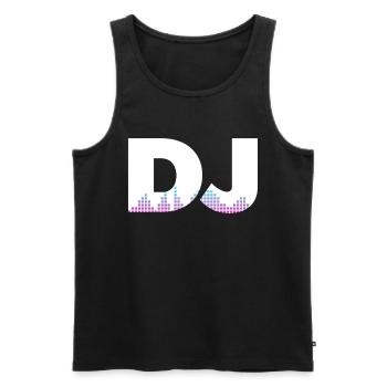 DJ Performance - Débardeur bio Premium Homme - noir - Devant - AI Model Male 178 light (178cm)