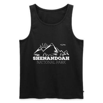 Hiking Shenandoah National Park Virginia Mountains Wa - Men's Premium Organic Tank Top - black - Front - AI Model Male 178 light (178cm)