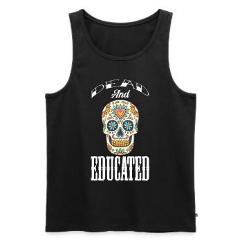 Dead formation sugar skull Day of the Dead - Men's Premium Organic Tank Top - black - Front - AI Model Male 178 light (178cm)