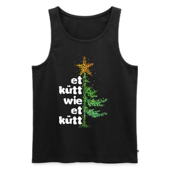 Et Kütt Wie Et Kütt Kölsch Köln Weihnachtsbaum - Männer Premium Bio Tank Top - Schwarz - Vorne - Michal (187cm)
