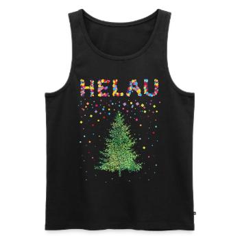 Helau Karneval Kölsch Weihnachtstage Christbaum - Männer Premium Bio Tank Top - Schwarz - Vorne - Michal (187cm)
