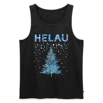 Karneval Konfetti Helau Weihnachtszeit Christbaum - Männer Premium Bio Tank Top - Schwarz - Vorne - Michal (187cm)