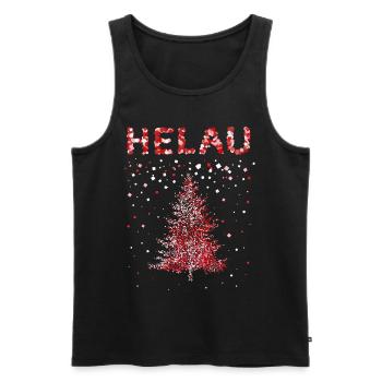 Carnival Carnival Helau Cologne Christmas Tree Xmas - Men's Premium Organic Tank Top - black - Front - Michal (187cm)