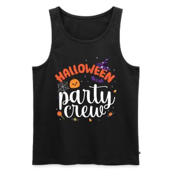 Halloween Party Crew - Männer Premium Bio Tank Top - Schwarz - Vorne - AI Model Male 178 light (178cm)