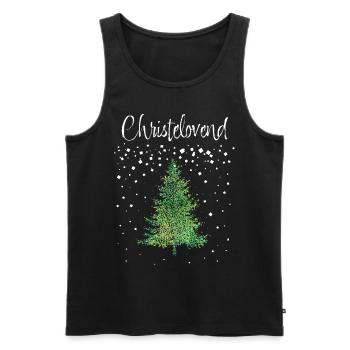 Fastelovend Karneval Weihnachtszeit Christbaum - Männer Premium Bio Tank Top - Schwarz - Vorne - AI Model Male 178 light (178cm)