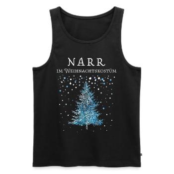 Kölner Karneval Fasnacht Konfetti Weihnachtsbaum - Männer Premium Bio Tank Top - Schwarz - Vorne - Michal (187cm)