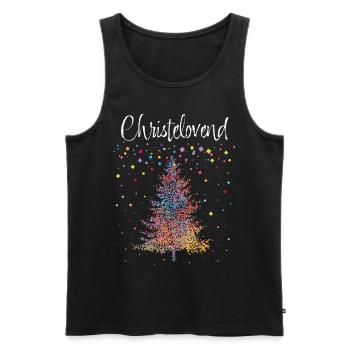 Karneval Fastelovend Christbaum Weihnachtsmuffel - Männer Premium Bio Tank Top - Schwarz - Vorne - AI Model Male 178 light (178cm)