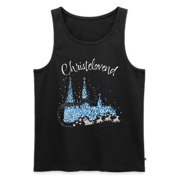 Cologne Cathedral Fastelovend Colonia Cologne Christmas Days - Men's Premium Organic Tank Top - black - Front - AI Model Male 178 light (178cm)