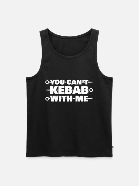 You Cant Kebab With Me - Men's Premium Organic Tank Top - black