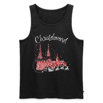 Fastelovend Carnival Confetti Santa Claus - Men's Premium Organic Tank Top - black - Front - AI Model Male 178 light (178cm)