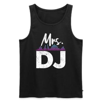 DJ Performance - Débardeur bio Premium Homme - noir - Devant - AI Model Male 178 light (178cm)