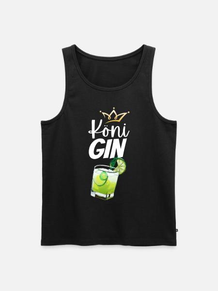 Köni Gin - Men's Premium Organic Tank Top - black