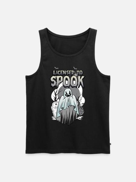 Licensed To Spook - Men's Premium Organic Tank Top - black
