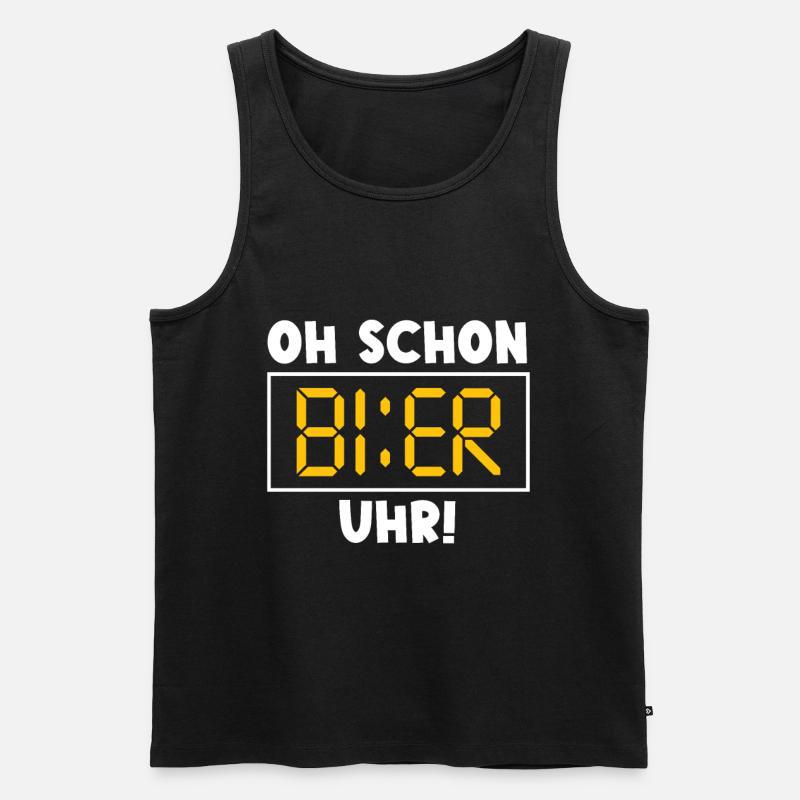 Bier Sprüche Lustiger Spruch - Männer Premium Bio Tank Top - Schwarz