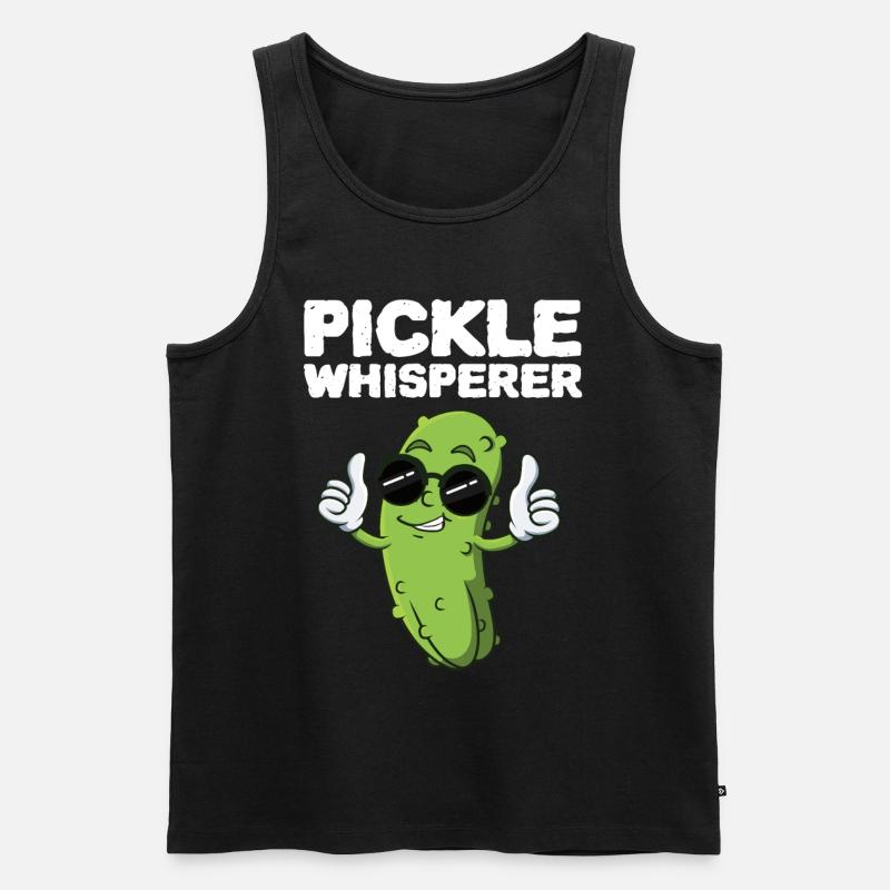 Pickle Whisperer - Männer Premium Bio Tank Top - Schwarz
