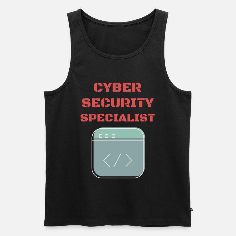 Cybersecurity - IT Security Computer Scientist - Men's Premium Organic Tank Top - black