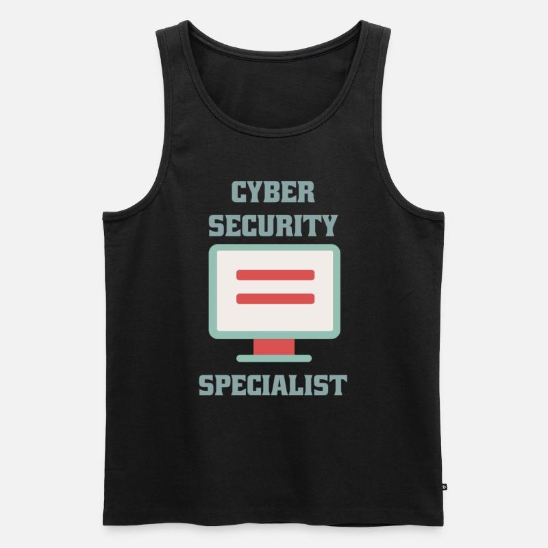 Cybersecurity - IT Security Computer Scientist - Men's Premium Organic Tank Top - black