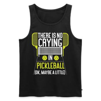 Pickleball Il n’y a pas de pleurs - Débardeur bio Premium Homme - noir - Devant - Michal (187cm)