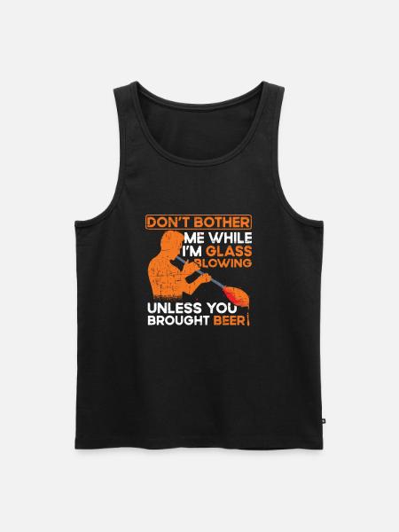 Funny glassblower glassblower - Men's Premium Organic Tank Top - black